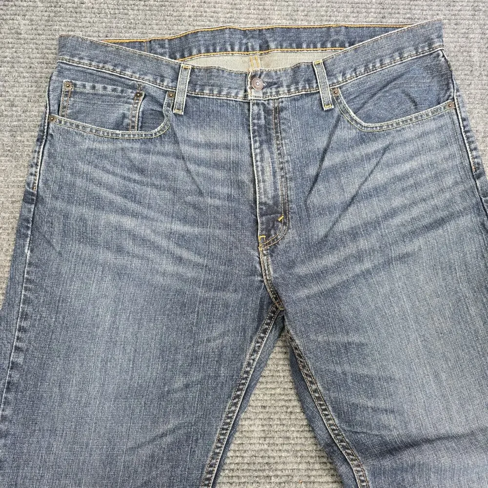 Levi's 559 Relaxed Straight Jeans Men's 38x32 Light Wash Denim Cotton